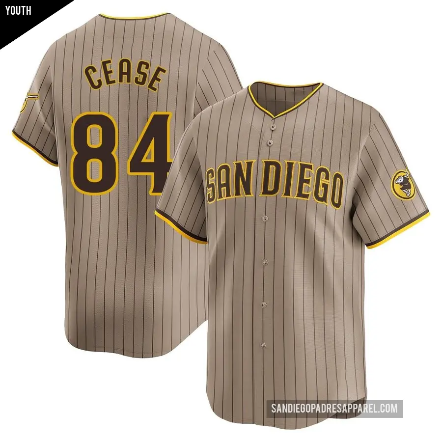 Youth San Diego Padres ＃84 Dylan Cease Limited Tan Alternate Jersey